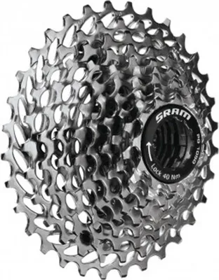 Image de SRAM 00.2418.034.009 Cassette à pignons PG-1050, 10 vitesses (12-13-14-15-17-19-22-25-28-32), argent