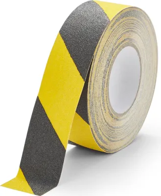 Obrázok produktu pre Protišmyková výstražná páska 50 mm/18,3 m čierna/žltá
