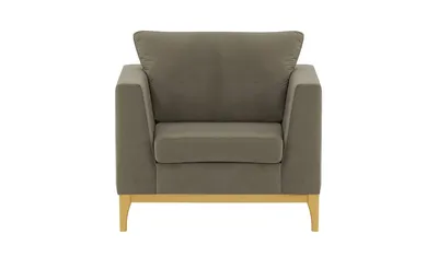 Produktbild von SLF24 - Sessel Gosena Wood - Elefant - Velluto 17