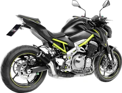 Immagine prodotto di Silenziatore posteriore LeoVince SLIP-ON LV CORSA RACING Black Edition acciaio inox nero e carbonio paracalore per Kawasaki Z 900 / Z 900 A2