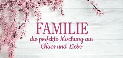 Produktbild von Leinwandbild - Weiß - Rosa - 70 x 33 cm - Familie