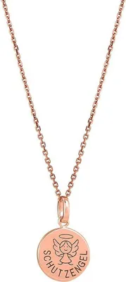 Produktbild von Xenox Damen 925 Sterling Silber Halskette mit Schutzengel-Anhänger in roségoldfarben - XS3473RK
