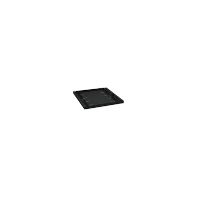 Produktbild von 19″ Fachboden perforiert, 550mm, 1HE, bis 80kg, schwarz