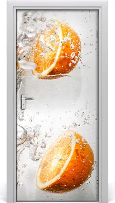 Produktbild von Tulup Türaufkleber 95x205 cm Dekorative Aufkleber Selbstklebend Wasserdichte Tapete Abnehmbar Schlafzimmer Wohnzimmer Wohnkultur - Orangen