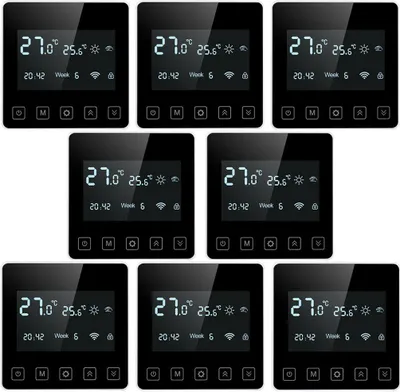 Produktbild von 8 x Digital LCD Raumthermostat Thermostat Wandthermostat Unterputz Fußbodenheizung Infrarotheizung Innenthermometer