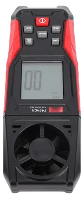 Obrázok produktu pre Digitálny anemometer s 8 lopatkami – ručné zariadenie na meranie rýchlosti vetra a teploty (0,1 až 30,0 m/s; 0 až 45,0 °C)