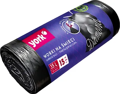 Obrázek produktu pro York, Worki na śmieci z taśmą 60L Diamond, 10 sztuk
