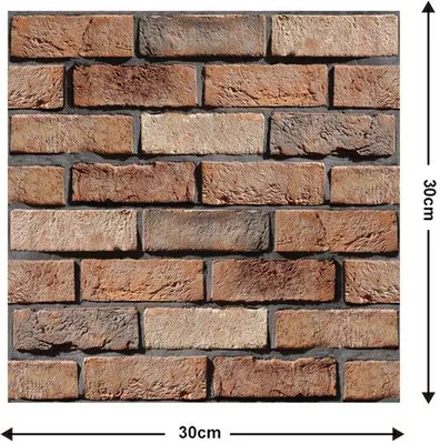 Zdjęcie produktu dla Zestaw 3D paneli ściennych - samoprzylepne płytki ścienne - 30 × 30 cm - okładzina ścienna do kuchni - samoprzylepne płytki ścienne - naklejki ścienne do dekoracji wnętrz - wodoodporna okładzina ścienna
