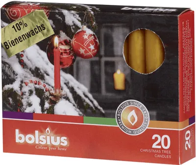 Produktbild von Christbaumkerzen gelb 98/12,8mm