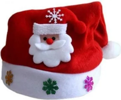 Produktbild von Weihnachtsmütze mit blinkendem Motiv - Weihnachtsmann