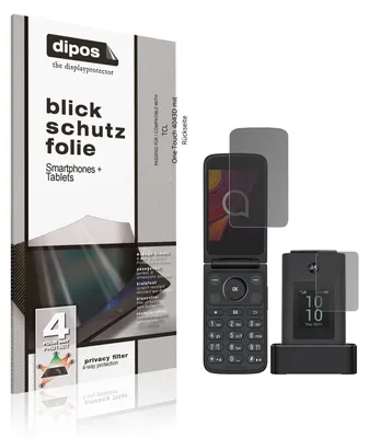 Image de Protection écran de Confidentialité pour TCL One Touch 4043D mit Rückseite Protecteur Anti-Espion dipos