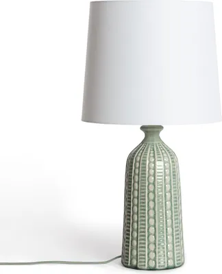 Produktbild von Tischlampe Keramik Zellin Khakigrün