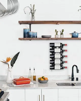 Produktbild von Weinregal / Weinflaschen-Display-Halter, Freistehend - Weinregal Wand / 5