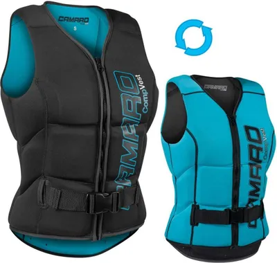 Zdjęcie produktu dla Kamizelka ochronna Camaro Comp Slasher z neoprenu dla kobiet – ochrona przed uderzeniami do wakeboardingu, kitesurfingu i nart wodnych – rozmiar: M (90–94 cm)