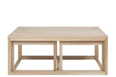Produktbild von Satz von 3 Couchtischen Cornius - Eiche weiß