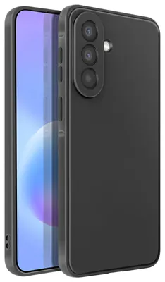Image de Avizar, coque en silicone résistante aux chocs et oléophobe pour Samsung Galaxy A57, noir