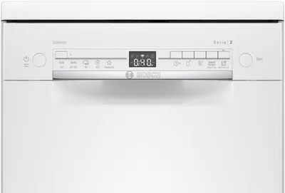 Zdjęcie produktu dla Bosch Serie 2 SPS2IKW10E, Wolnostojący, Wąski (45 cm), Biały, Przyciski, 1,75 m, 1,65 m
