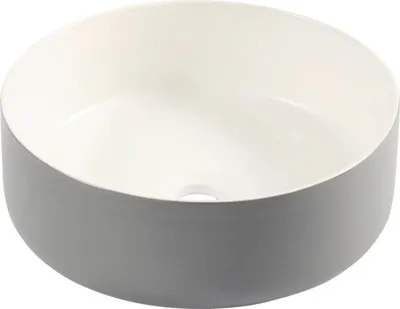 Obrázek produktu pro Umyvadlo na desku Differnz Mira sanitární keramika šedá bílá 36 cm 38.009.06