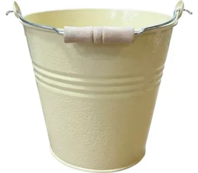 Produktbild von Zinkeimer Garteneimer Dekoeimer mit Henkel Lafiora Metall 10l lemonade