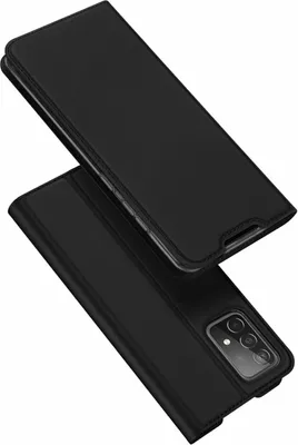 Image de Livre Pochette Dux Ducis compatible avec XIAOMI REDMI NOTE 11 4G Housse pour téléphone portable Etui Portefeuille Housse de protection avec fonction support, porte carte Noir