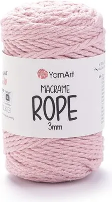Produktbild von Yarn Art Macrame Rope 3 mm 63 m 762 Light Pink Schnur