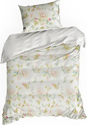 Produktbild von EUROFIRANY | Bettwäsche Set - 140x200 cm - Mikrofaser - Blumenmuster - Pflegeleicht
