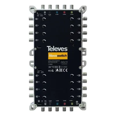 Produktbild von Televes 714505 - 5 Eingänge - 16 Ausgänge - 950 - 2400 MHz - 47 - 862 MHz - 3 dB - 4 dB