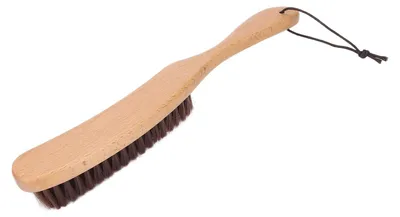 Obrázek produktu pro Kartáč na oblečení - Buková dřevo - Prasečí štětiny - 27,2 x 3,3 cm - Odstraňovač žmolků z kašmíru a vlny