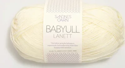 Produktbild von Sandnes Babyull Lanett 50g Natur 1012