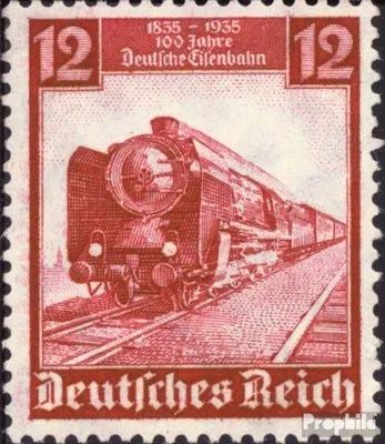 Produktbild von Briefmarken Deutsches Reich 1935 Mi 581 gestempelt 100 Jahre Deutsche Eisenbahnen