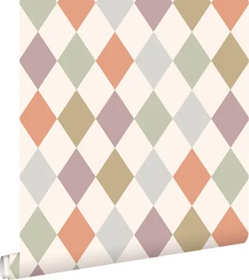 Zdjęcie produktu dla ESTAhome Tapeta sprawdź wzór beżowym,fioletowymIterakota 50 x 900 cm