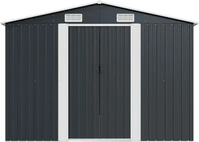 Produktbild von vidaXL Gerätehaus 257x489x181 cm Metall Anthrazit