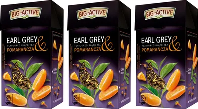 Produktbild von Earl Grey Tee Orange lose 3x 80g - loser Schwarztee - Schwarzer Tee - Big-Active
