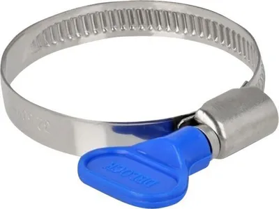 Produktbild von Delock Schlauchschelle mit Flügelmutter 32 - 50 mm 10 Stück blau