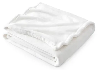 Immagine prodotto di BEDSURE, coperta in pile morbida e calda - 130x150 cm, bianca