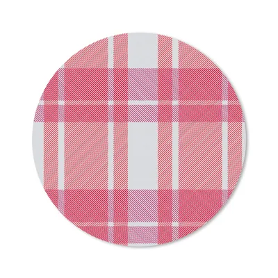 Produktbild von MuchoWow® Mauspad Mousepad Kariert - Rosa - Muster 20x20 cm - Mousepads - Maus Mat - Pad - Mausunterlage - Schreibtischmatte