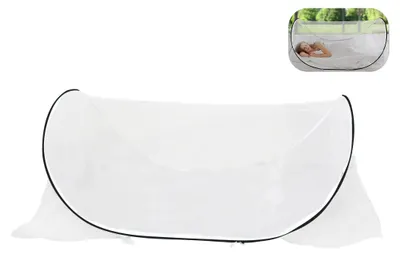 Immagine prodotto di Zanzariera completa - Pieghevole - Portatile - Realizzata in nylon - Per letti singoli - Dimensioni 200 x 80 x 56 cm - Zanzariera