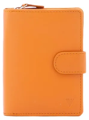 Immagine prodotto di Portafoglio da donna Sergio Valentini, modello Ecoleer, con chiusura a bottone, dimensioni 13x9,5 cm