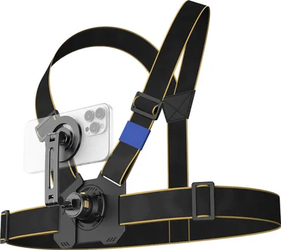 Produktbild von Brustgurt mit Schnellverschluss fuer Sportkamera und Telefon, verstellbarer Brustgurt im Westenstil, Ersatz fuer GoPro Hero 12/11/10, DJI OSMO Action 4/3, iPhone 15/14/13/12, Android-Telefon, POV-Video-Vlog