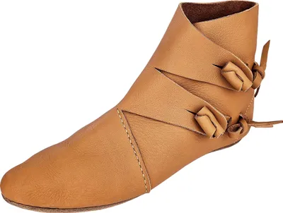 Produktbild von wendegenähte Wikinger Schuhe Typ Jorvik Naturbraun 46