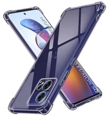 Obrázek produktu pro Techsuit – odolné průhledné silikonové pouzdro pro Motorola Edge 30 Fusion – kouřově černé