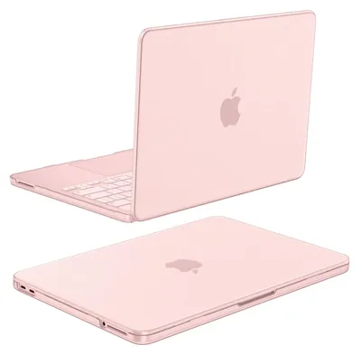 Produktbild von Fintie Hülle Kompatibel mit MacBook Neo 13 Zoll A3404 A18 Pro Chip, [100% Entspricht der Offiziellen Farbe] Premium Ultradünne Matte Hartschale Schutzhülle, Rosa