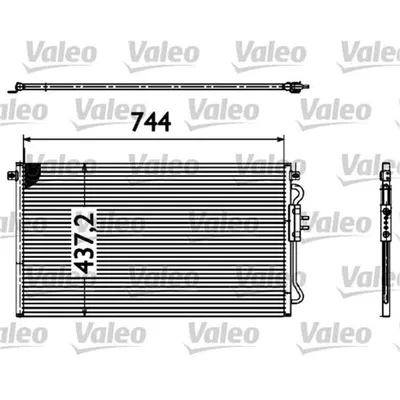 Produktbild von VALEO Kondensator, Klimaanlage  817582