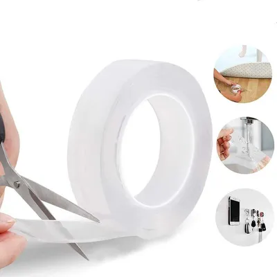 Obrázek produktu pro Vitu Nano Tape 3 m – oboustranná lepicí páska, opakovaně použitelná, průhledná
