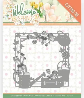 Produktbild von Stanzschablone - Jeanines Art - Welcome Spring - Frühlings Rahmen