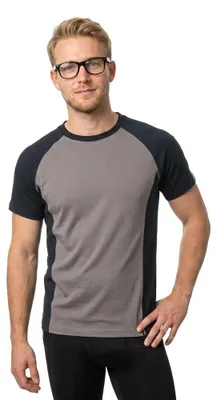 Produktbild von MASCOT 50567-959-88809-M, T-Shirt, Uni, Anthrazit, Schwarz, M, 100 cm, Baumwolle, Polyester