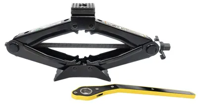 Immagine prodotto di Cric a forbice con chiave a cricchetto - 1 tonnellata - da 10 a 35 cm -