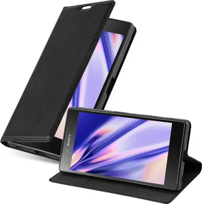 Immagine prodotto di Cadorabo cover per Sony Xperia Z5 cover protettiva in nero custodia per cellulare cover chiusura magnetica