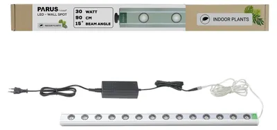 Imagen del producto de Parus de Venso, foco de pared de 90 cm, ángulo de emisión de 15°, lámpara LED de crecimiento, luz de cultivo para plantas de interior y plantas verdes, ideal para jardines verticales y revestimientos vegetales en fachadas