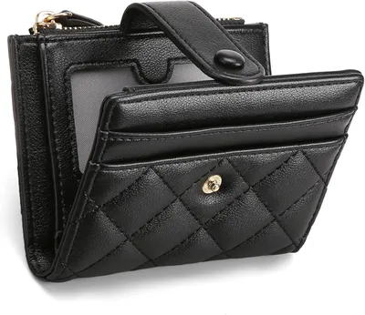 Produktbild von Geldbörse Damen, Kleines Portemonnaie Damen Geldbeutel Leder mit RFID Blocker Slim Wallet,Geschenke für Frauen Brieftasche Hochwertige Verarbeitung